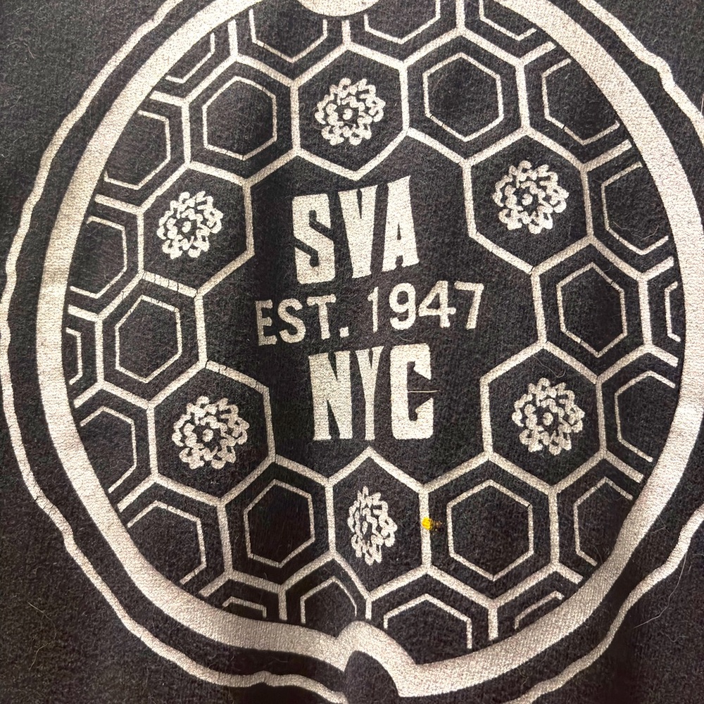 School of Visual Arts NYC Black Hoodie. Size Medium.